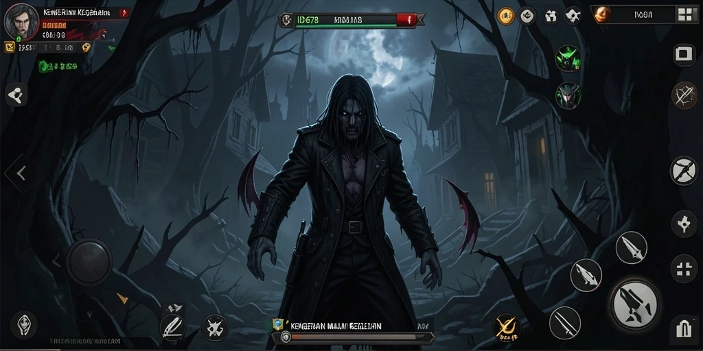 Screenshot menampilkan gameplay mencekam ID678 dengan suasana Horror yang intens.