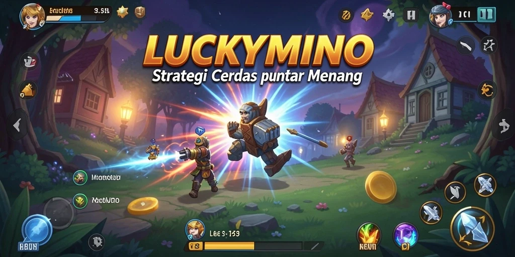 Tampilan gameplay menarik LUCKYMINO yang menampilkan strategi mendebarkan.