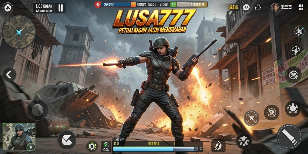 Tampilan gameplay aksi LUSA777 yang mendebarkan.
