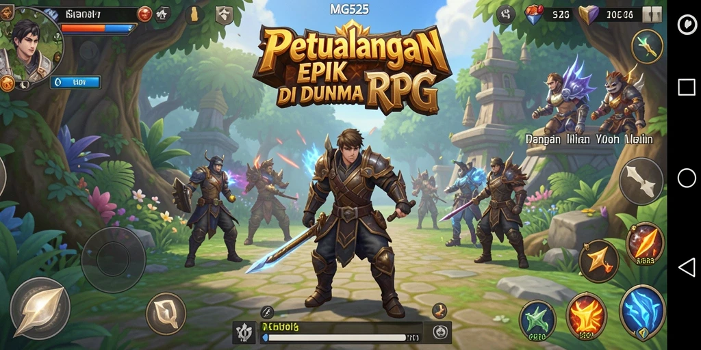 Gameplay RPG menarik dengan aksi dan petualangan seru.