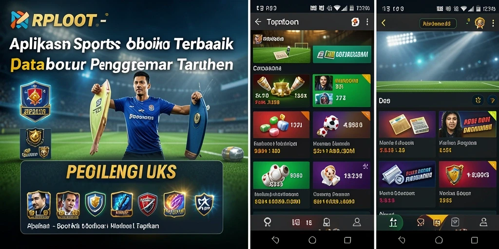 Tampilan antarmuka RPLOOT saat melakukan taruhan olahraga.