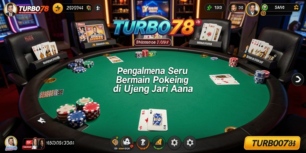 Tampilan gameplay Poker yang menarik dari TURBO78.