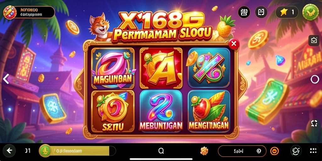 Tampilan gameplay X168 yang menarik dan seru untuk dimainkan.